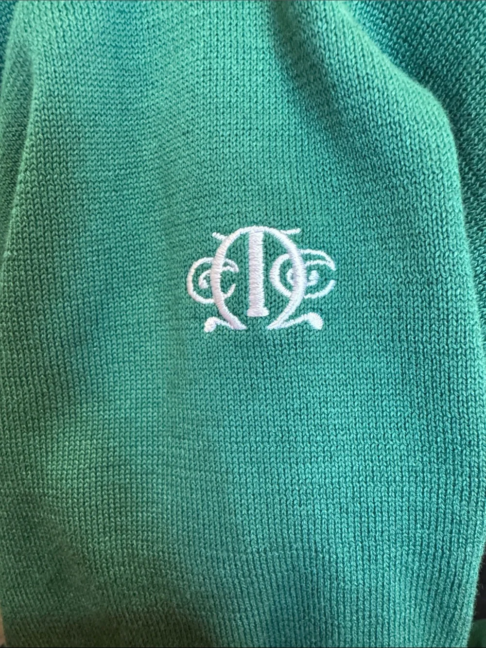 Ralph Lauren Green Half-Zip Pullover Sweater #569